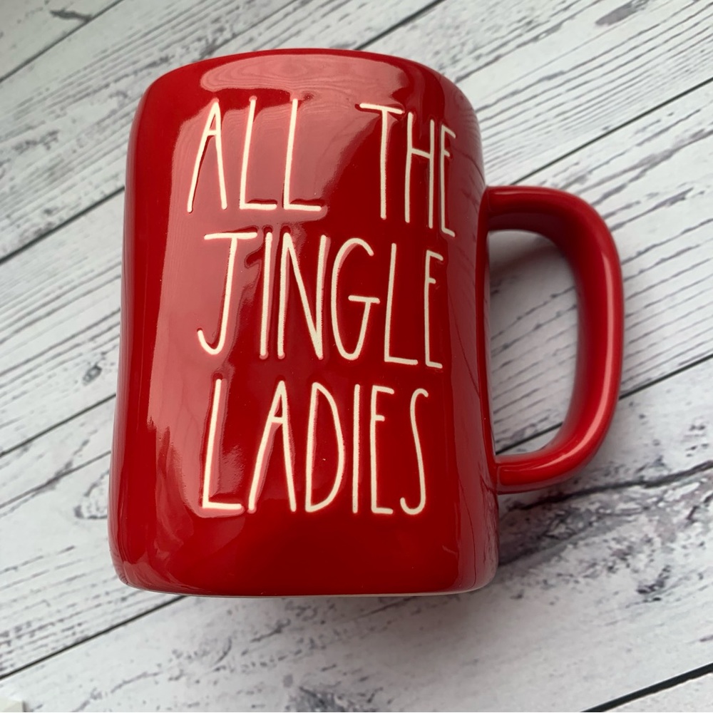 RAE DUNN - red ALL THE JINGLE LADIES mug